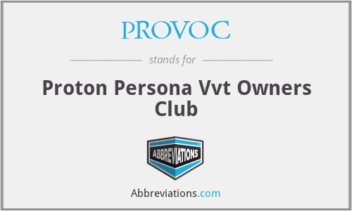 PROVOC - Proton Persona Vvt Owners Club
