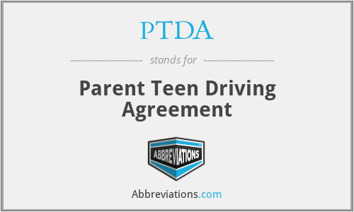 PTDA - Parent Teen Driving Agreement