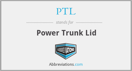 PTL - Power Trunk Lid