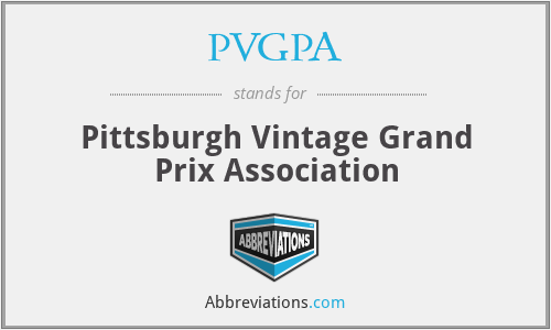 PVGPA - Pittsburgh Vintage Grand Prix Association