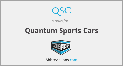 QSC - Quantum Sports Cars
