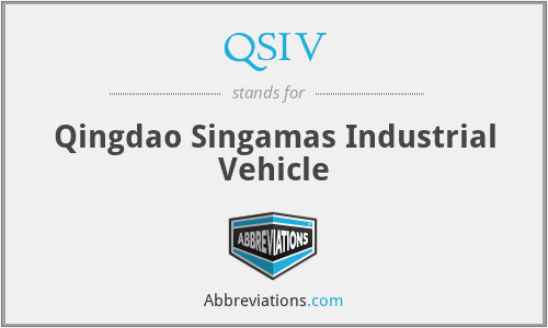 QSIV - Qingdao Singamas Industrial Vehicle