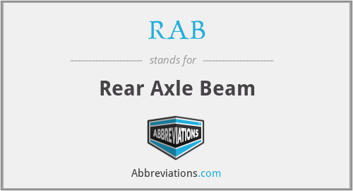 RAB - Rear Axle Beam