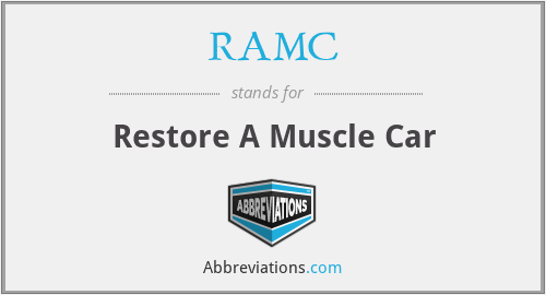 RAMC - Restore A Muscle Car