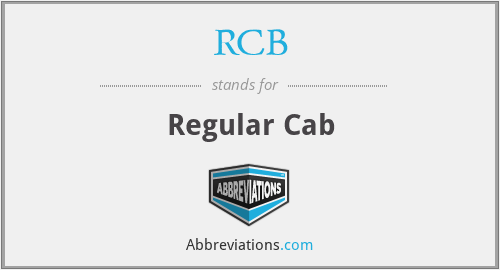 RCB - Regular Cab