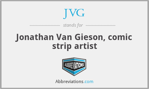 JVG - Jonathan Van Gieson, comic strip artist