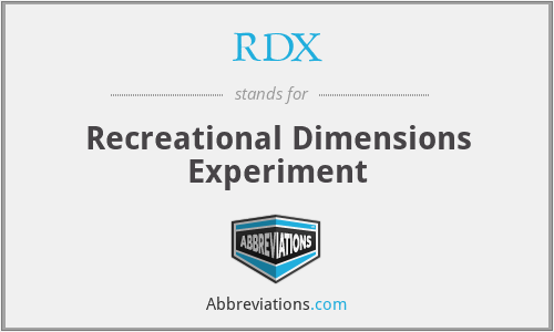 RDX - Recreational Dimensions Experiment