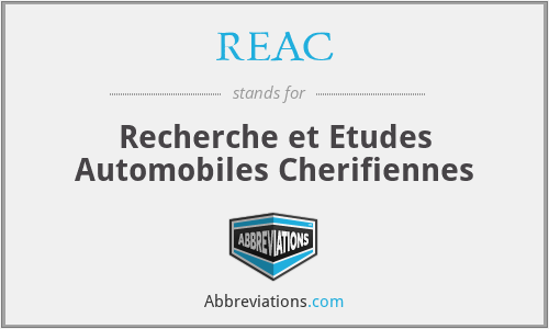 REAC - Recherche et Etudes Automobiles Cherifiennes