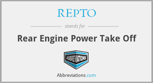 REPTO - Rear Engine Power Take Off
