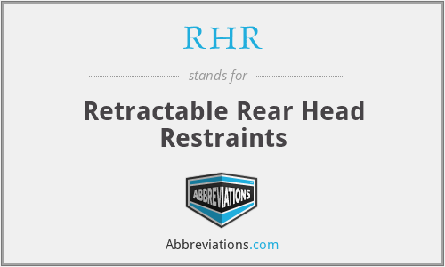 RHR - Retractable Rear Head Restraints