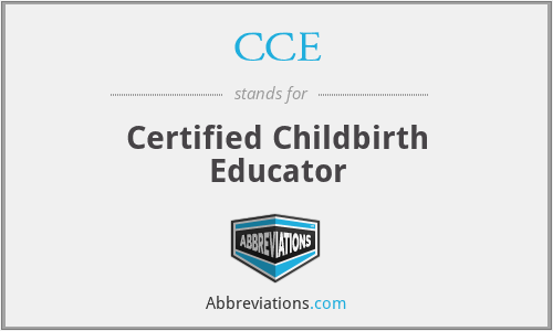CCE - Certified Childbirth Educator
