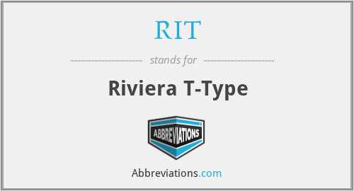 RIT - Riviera T-Type