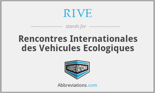 RIVE - Rencontres Internationales des Vehicules Ecologiques