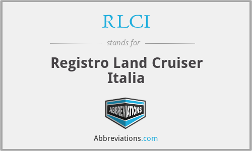RLCI - Registro Land Cruiser Italia
