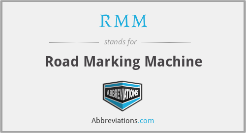 RMM - Road Marking Machine