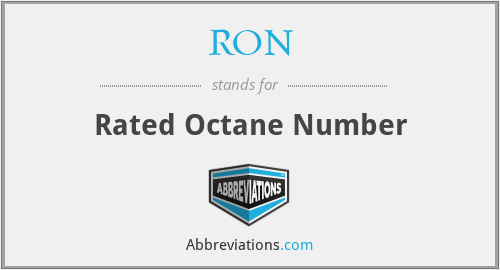 RON - Rated Octane Number