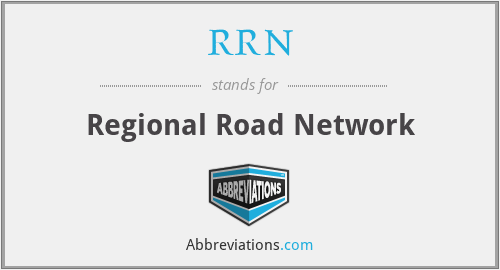 RRN - Regional Road Network