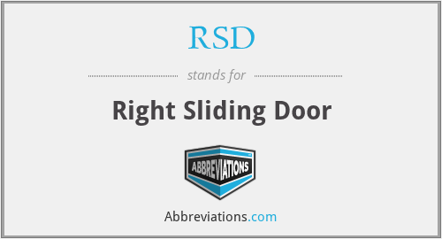RSD - Right Sliding Door