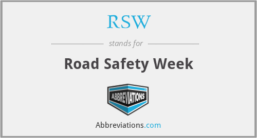 RSW - Road Safety Week