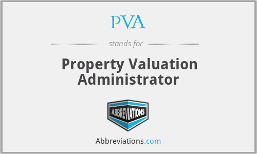 PVA - Property Valuation Administrator