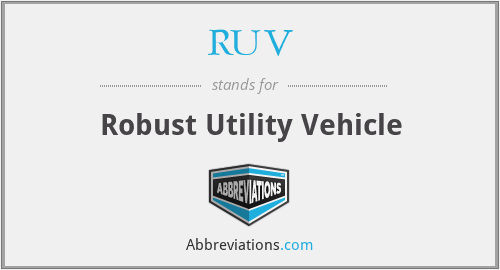RUV - Robust Utility Vehicle