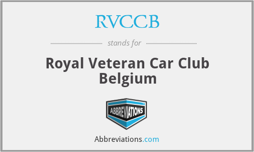 RVCCB - Royal Veteran Car Club Belgium