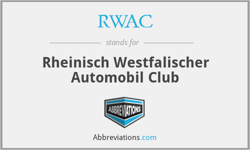 RWAC - Rheinisch Westfalischer Automobil Club