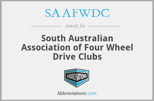 SAAFWDC - South Australian Association of Four Wheel Drive Clubs