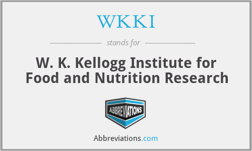 WKKI - W. K. Kellogg Institute for Food and Nutrition Research