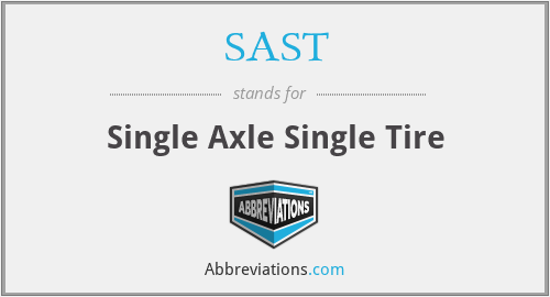 SAST - Single Axle Single Tire