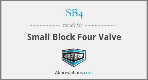 SB4 - Small Block Four Valve
