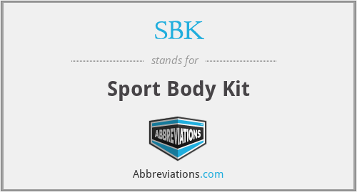 SBK - Sport Body Kit