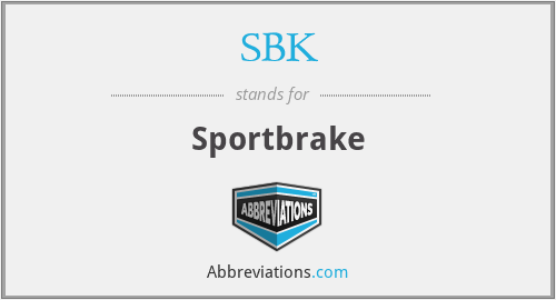 SBK - Sportbrake