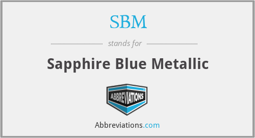 SBM - Sapphire Blue Metallic