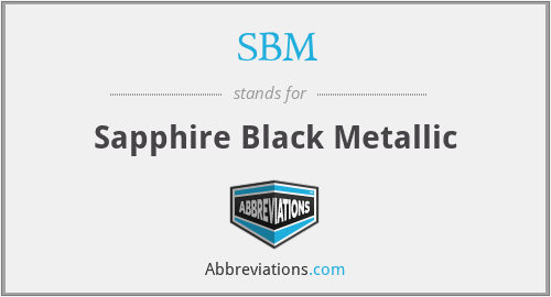 SBM - Sapphire Black Metallic