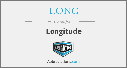 LONG - Longitude