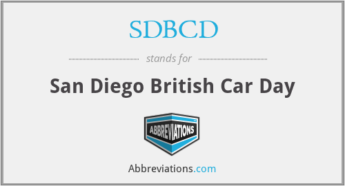 SDBCD - San Diego British Car Day