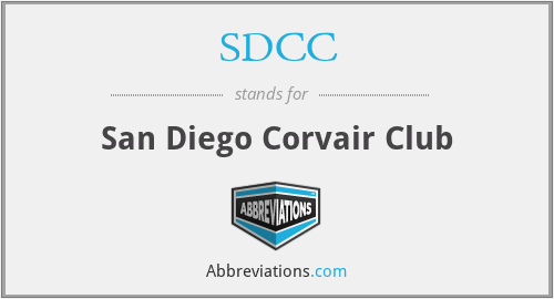 SDCC - San Diego Corvair Club