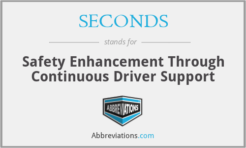 SECONDS - Safety Enhancement Through Continuous Driver Support