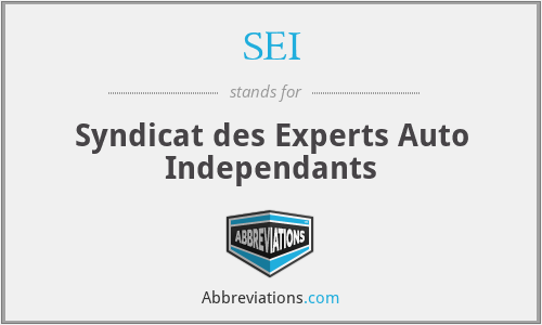 SEI - Syndicat des Experts Auto Independants