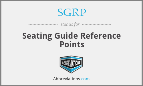 SGRP - Seating Guide Reference Points