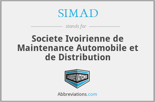 SIMAD - Societe Ivoirienne de Maintenance Automobile et de Distribution