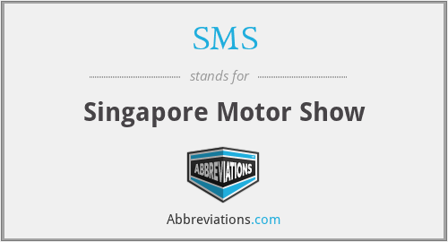 SMS - Singapore Motor Show