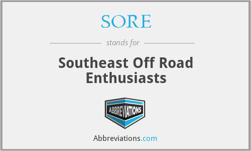 SORE - Southeast Off Road Enthusiasts