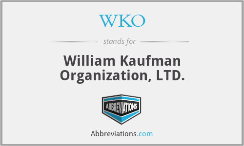 WKO - William Kaufman Organization, LTD.