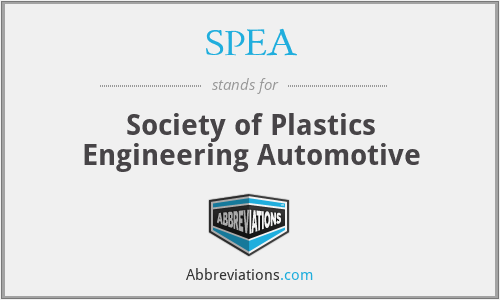 SPEA - Society of Plastics Engineering Automotive