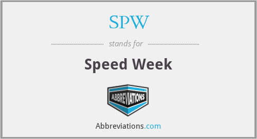 SPW - Speed Week