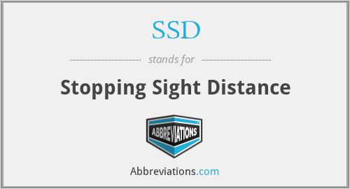 SSD - Stopping Sight Distance