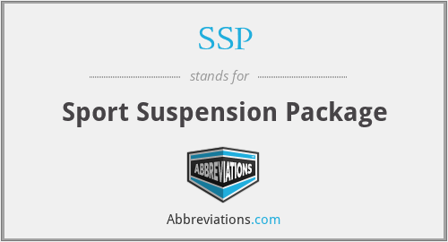 SSP - Sport Suspension Package