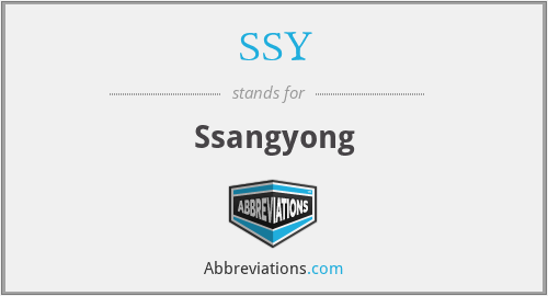 SSY - Ssangyong